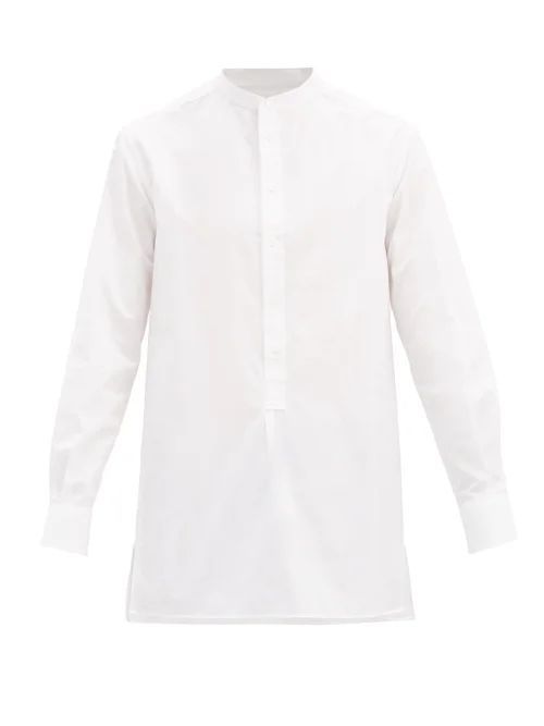 The Row - Ringo Band-collar Cotton Shirt - Mens - White