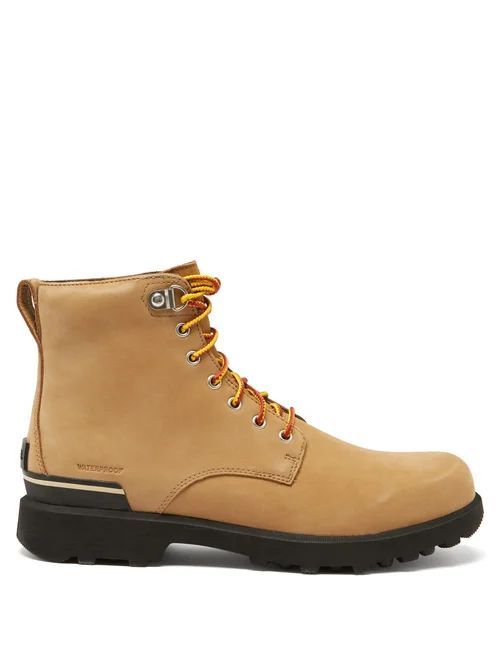 Sorel - Caribou Six Waterproof Nubuck-leather Boots - Mens - Tan Multi