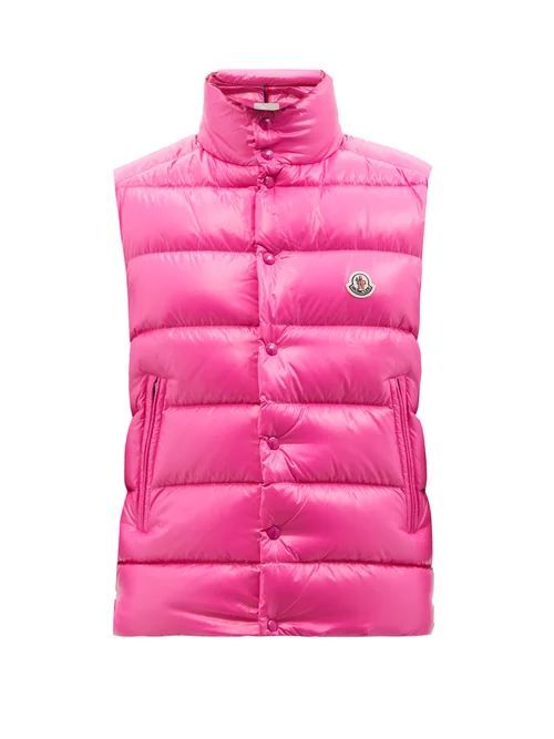 Tib Quilted-down Gilet - Mens - Pink