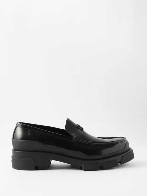 Terra Leather Loafers - Mens - Black