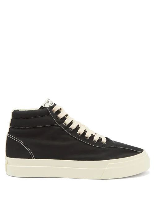Stepney Workers Club - Varden High-top Canvas Trainers - Mens - Black