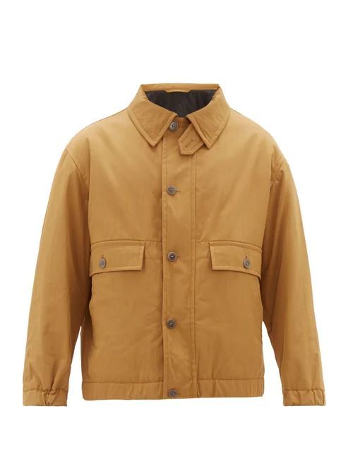Raey - Chest-pocket Cotton-blend Jacket - Mens - Brown