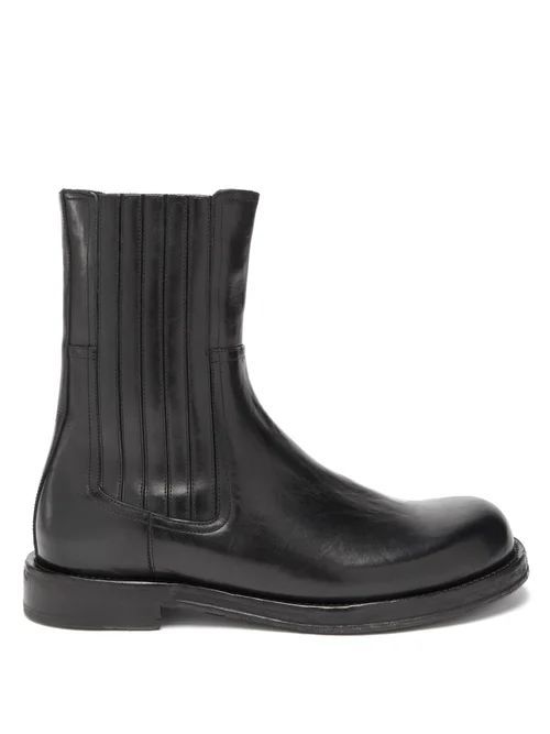 Perugino Leather Chelsea Boots - Mens - Black