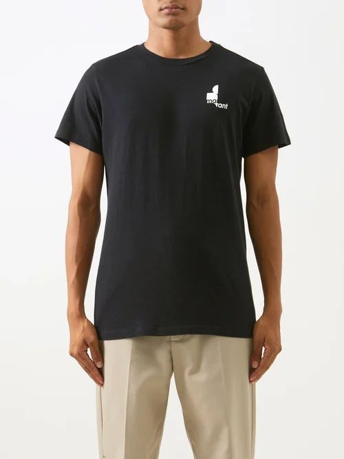 Zafferh Logo-print Organic-cotton Jersey T-shirt - Mens - Black