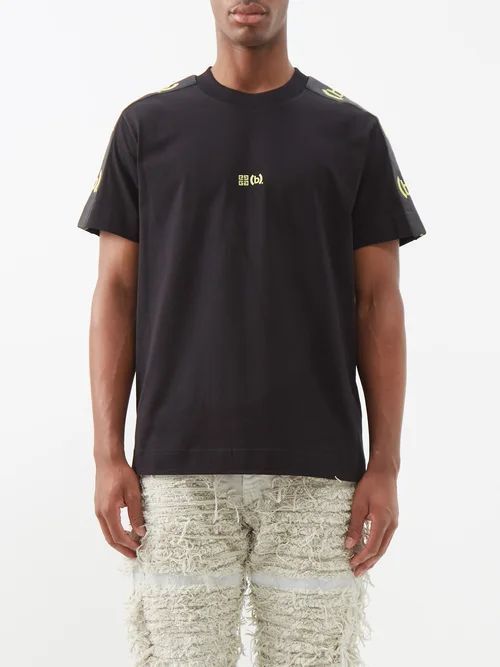 X (b).stroy Cotton-jersey T-shirt - Mens - Black