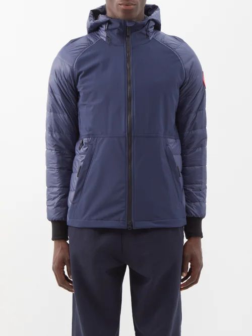 Weyburn Quilted-shell Down Jacket - Mens - Navy