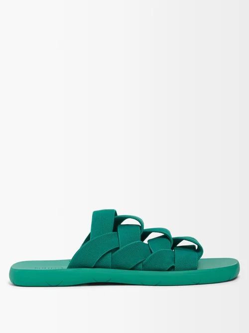 Plat Intrecciato Sandals - Mens - Green
