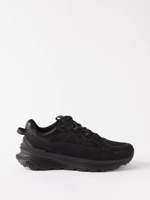 Lite Runner Leather Trainers - Mens - Black