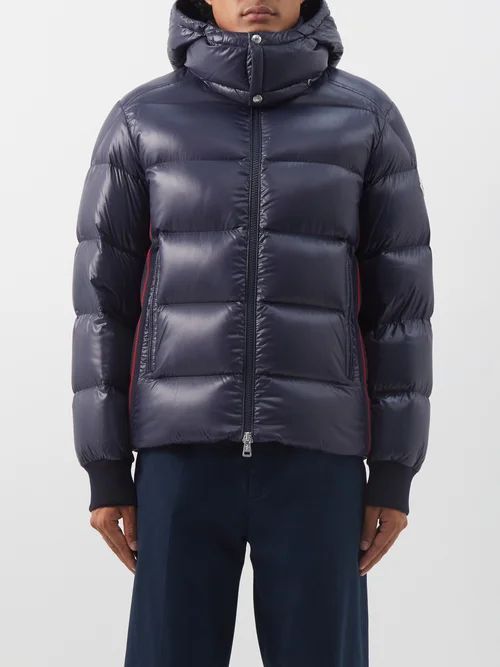 Lunetiere Quilted Down Coat - Mens - Navy