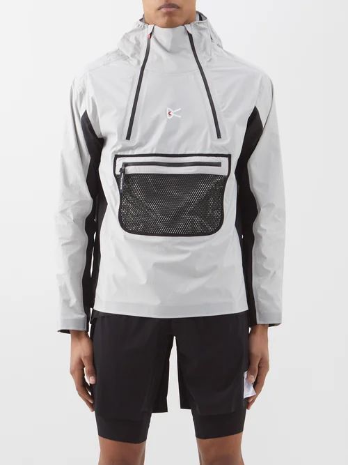 Vassa Hooded Recycled-fibre Jacket - Mens - Grey