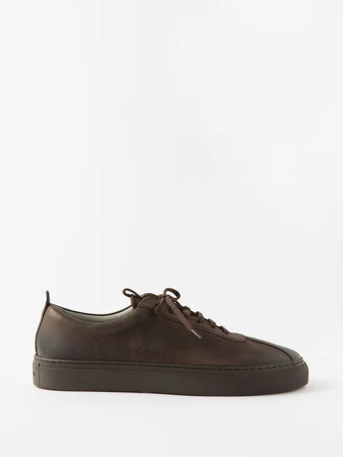 Sneaker 1 Leather Trainers - Mens - Brown