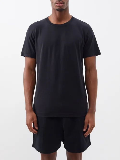Pack Of Three Crew-neck Jersey T-shirts - Mens - Black