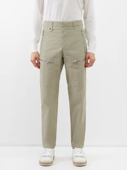 Tech-nylon Cargo Trousers - Mens - Stone