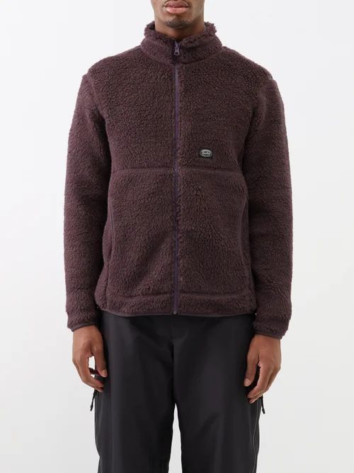 Wool-blend Fleece Jacket - Mens - Purple