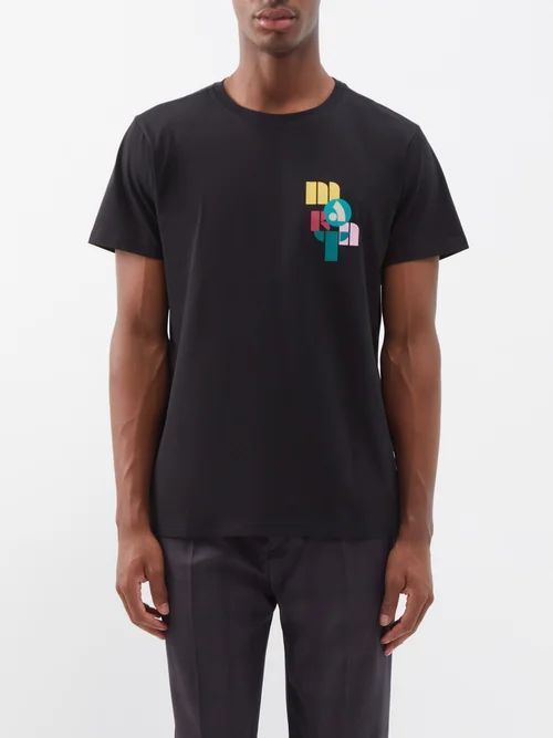 Zafferh Logo-print Organic-cotton Jersey T-shirt - Mens - Black