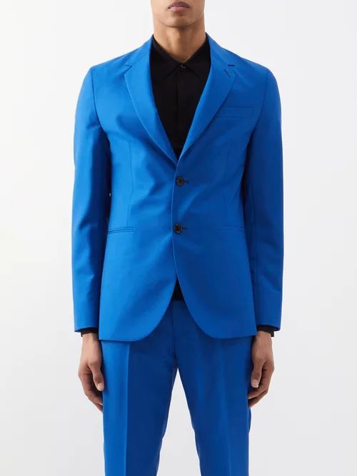 The Soho Wool-blend Suit Jacket - Mens - Blue