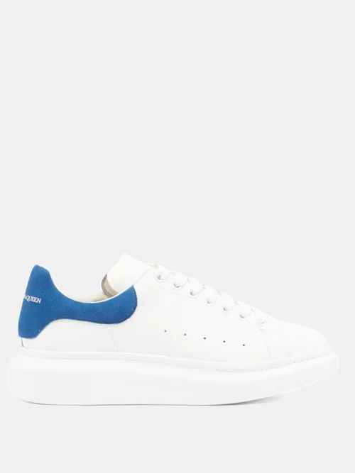 Alexander Mcqueen - Raised-sole Leather Trainers - Mens - White Multi