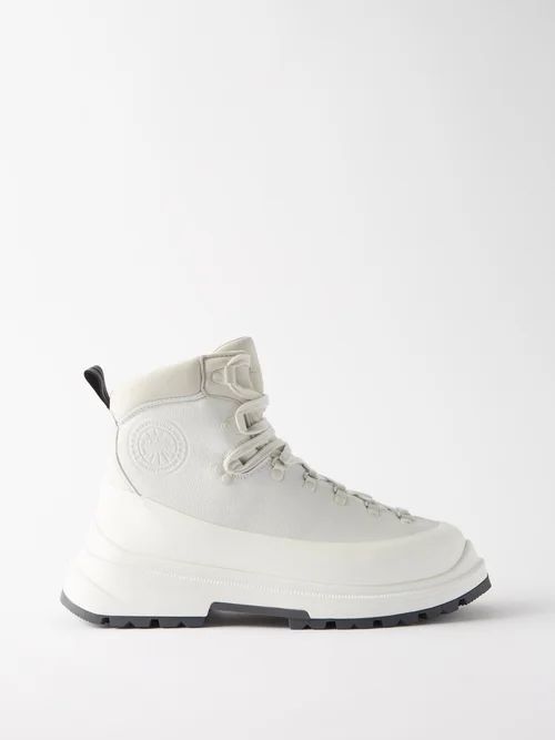 Journey Leather Hiking Boots - Mens - White
