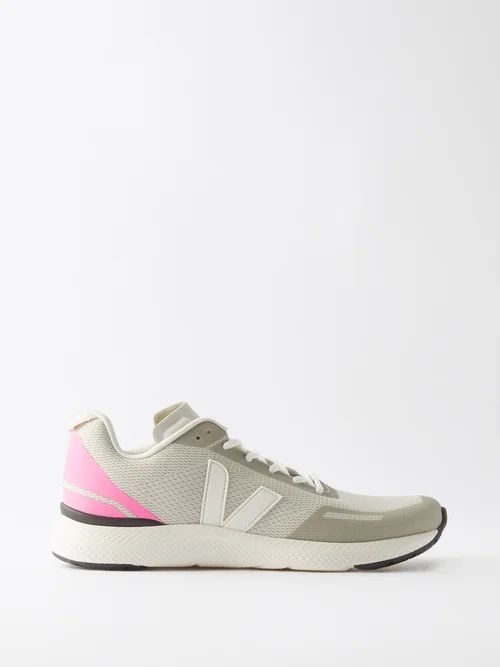 Impala Technical-mesh Trainers - Mens - Grey Pink