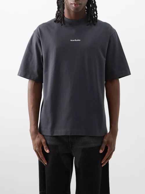 Extorr Logo-print Cotton-jersey T-shirt - Mens - Black