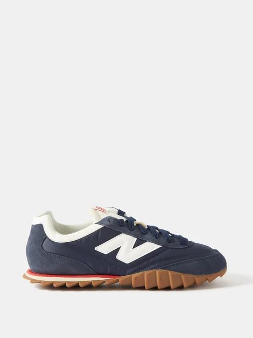 Rc30 Suede And Nylon Trainers - Mens - Navy