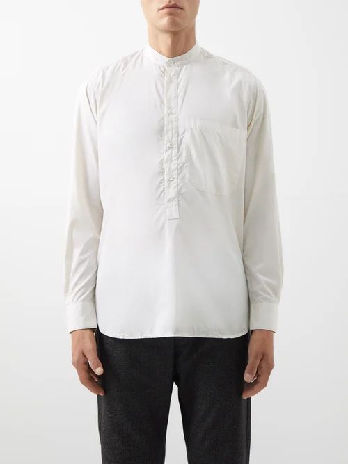 Ciospa Cotton-poplin Shirt - Mens - Cream