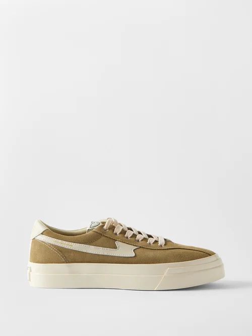 Dellow S-strike Suede Trainers - Mens - Light Green
