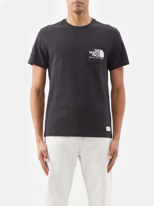 Berkeley Patch-pocket Cotton-jersey T-shirt - Mens - Black