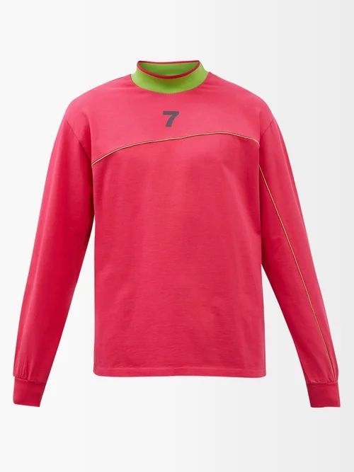 Kenyon Organic-cotton Jersey Long-sleeved T-shirt - Mens - Pink