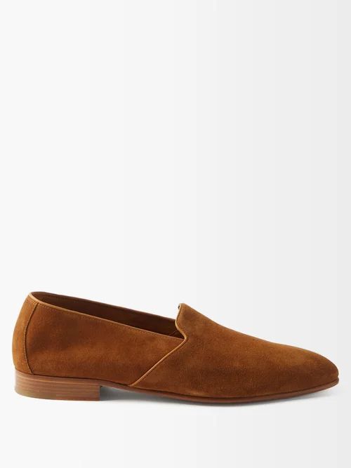 Shore Suede Loafers - Mens - Brown