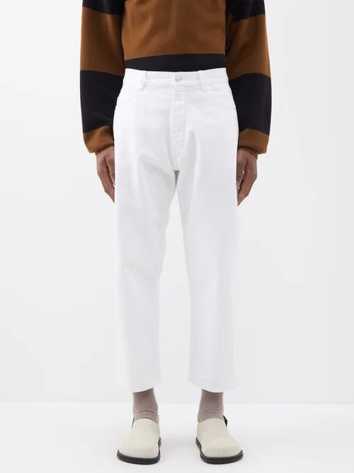 Tannaro Tapered-leg Jeans - Mens - White