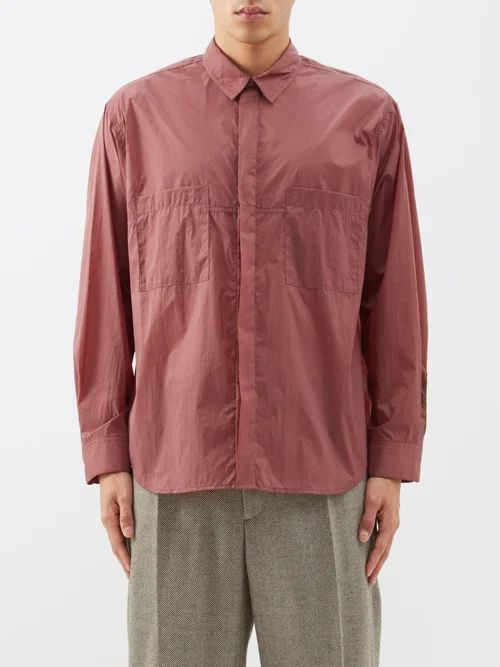 Origin Patch-pocket Shirt - Mens - Brown