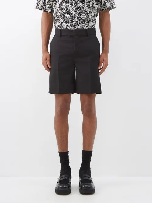 Sven Technical-blend Shorts - Mens - Black