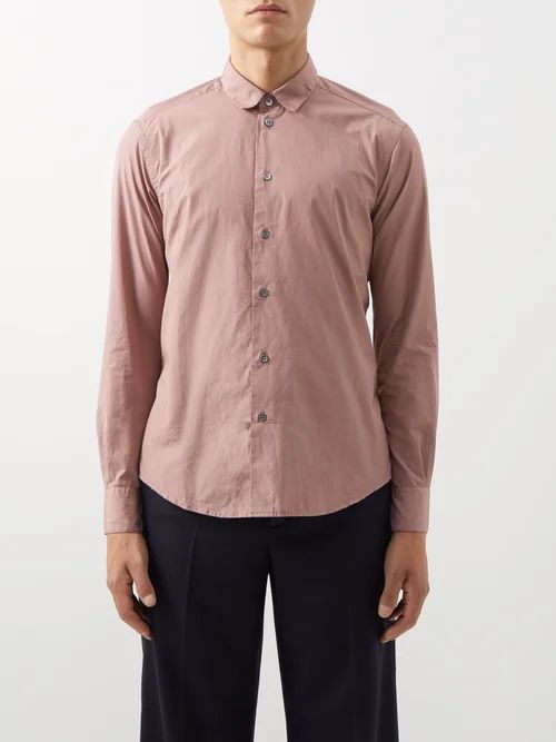 Camicia Cotton-poplin Shirt - Mens - Pink