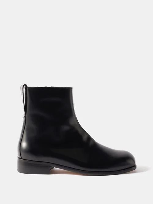 Michaelis Leather Boots - Mens - Black