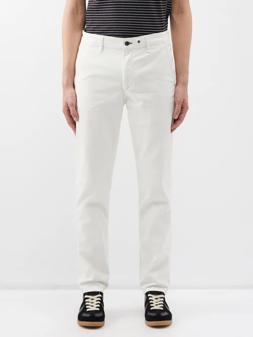 Fit 2 Cotton-blend Twill Chinos - Mens - Off White
