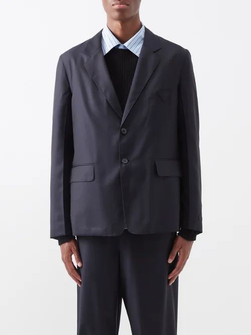 Batavia Wool Suit Jacket - Mens - Navy Ink