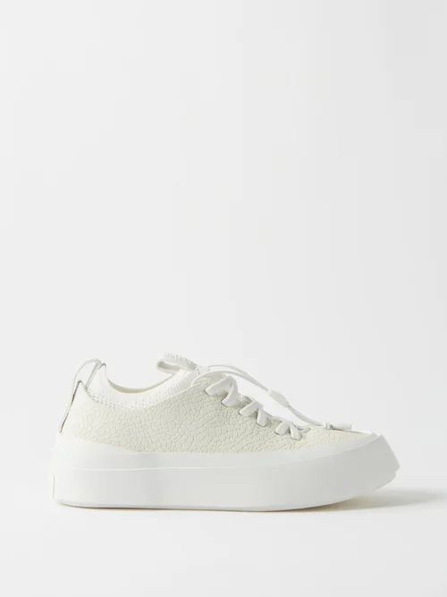 X Mr Bailey Triple Stitch Suede Trainers - Mens - White