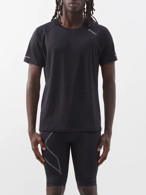 Aero Technical-jersey T-shirt - Mens - Black