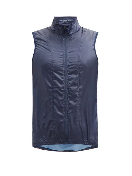 Petra Technical-shell And Mesh Gilet - Mens - Blue