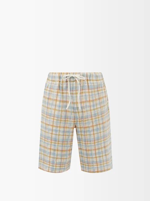 Check Organic Cotton-madras Shorts - Mens - Multi