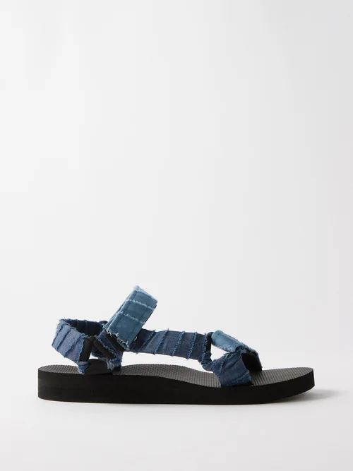Trekky Denim Sandals - Mens - Blue