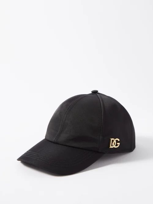 D & g-logo Nylon-canvas Baseball Cap - Mens - Black