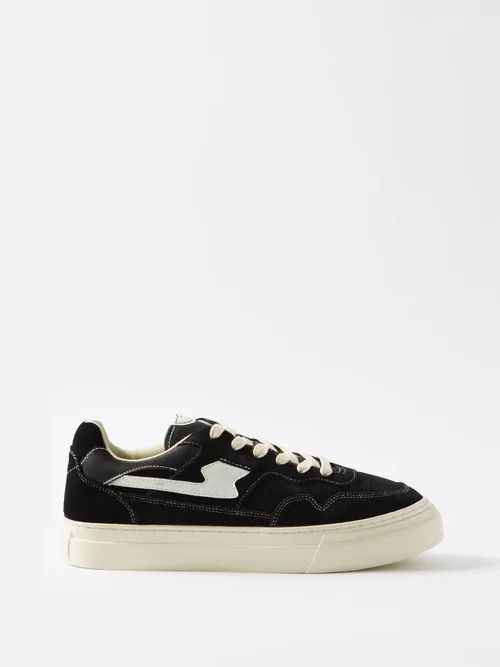 Pearl S-strike Suede Trainers - Mens - Black White