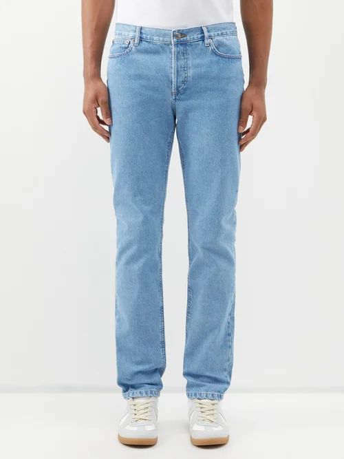 River Slim-leg Jeans - Mens - Blue