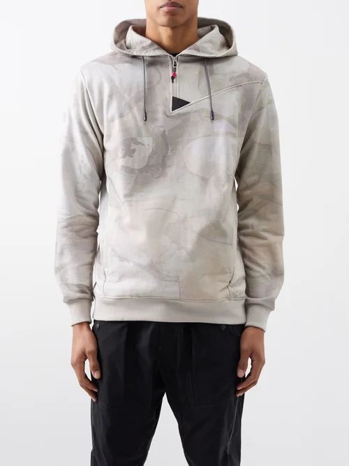 Alfsol Cotton-jersey Hoodie - Mens - Grey