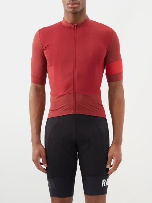 Pro Team Zipped Cycling Top - Mens - Red