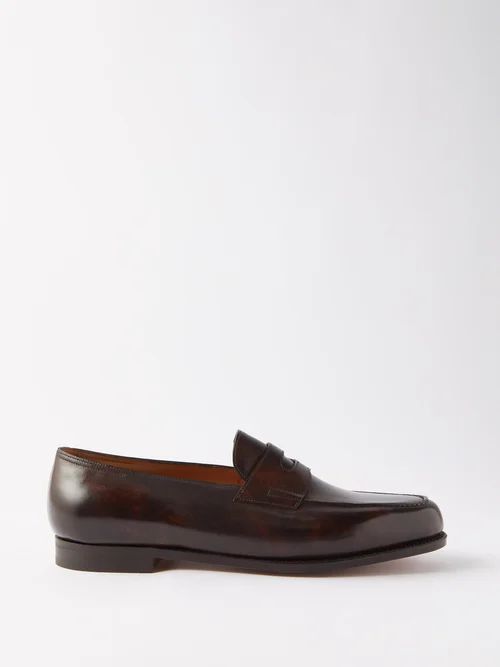 Lopez Leather Loafers - Mens - Dark Brown