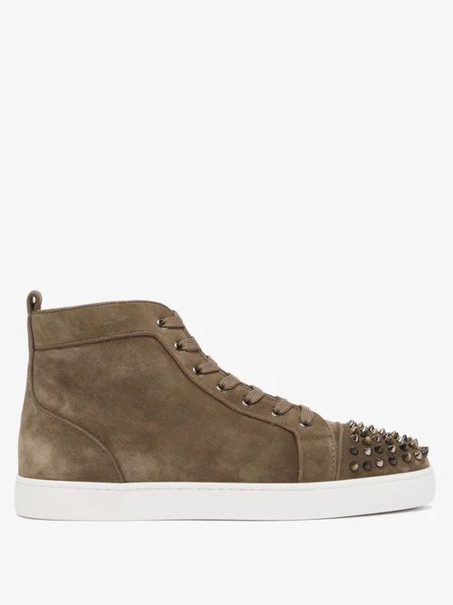 Lou Spikes Orlato Suede High-top Trainers - Mens - Brown