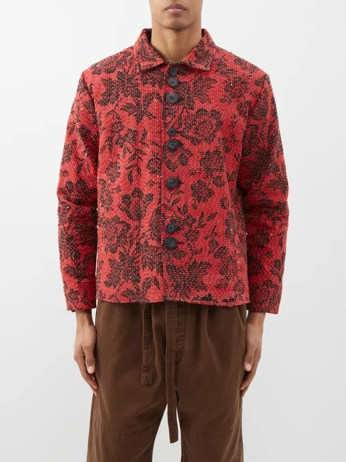 Wilde 19th-century Floral-print Linen-blend Jacket - Mens - Floral